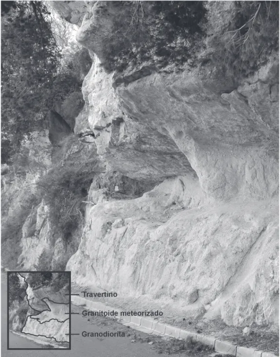 Figura 1. Niveles geológicos que posibilitan la ocupación en gruta  en el yacimiento de Cabrera