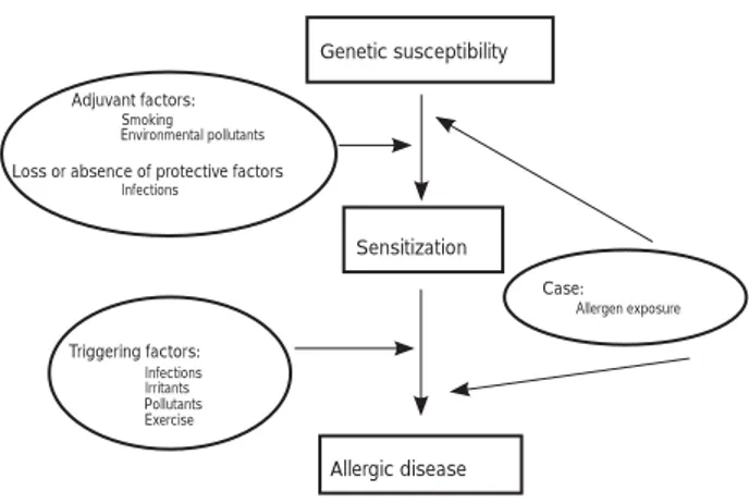 Figure 1. Genetic and environmental factors in allergic disease.
