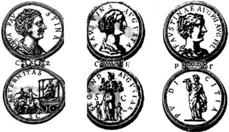 Fig. 8 - Medalles dedicades a Faustina, Antonio Agustí, Dialogos de Medalles