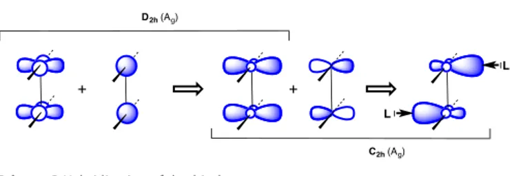 Fig.  6.  A g   molecular  orbital  incorporating  Mo-Mo  +  and  Mo-Me    bonding 