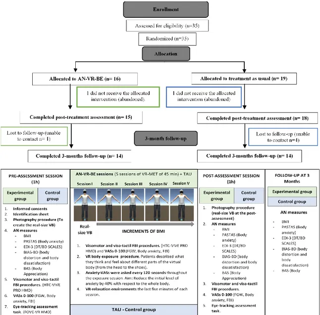 Figure 1. Participant flow throughout the study and the experimental design of the study