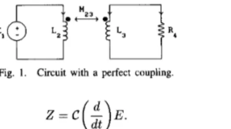 Fig.  1.  Circuit  with  a  perfect  coupling. 