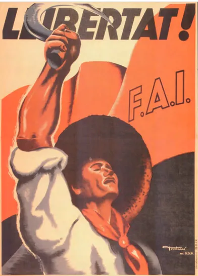 Figure 6.  Carles Fontserè. Llibertat! (Freedom!) poster from 1936.