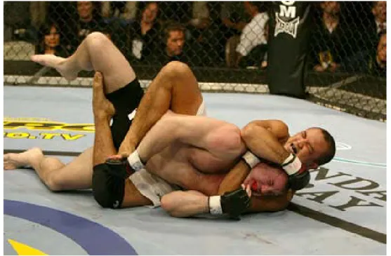 Figura  46.  Rear  Naked  Choke.  http://www.mirror.co.uk/sport/pictures/2009/02/22/ufc‐95‐ feb‐21‐2009‐115875‐21144473/. 