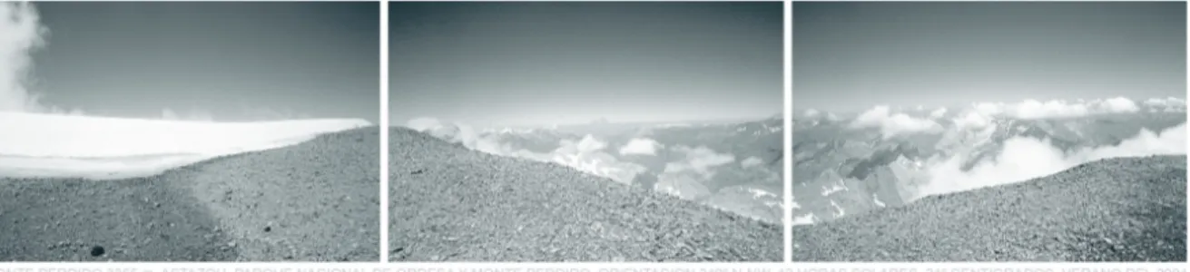 Figura 3. Monte perdido 3355 m. Astazou. Parque Nacional de Ordesa y Monte Perdido. Orientación 340º N- N-NW