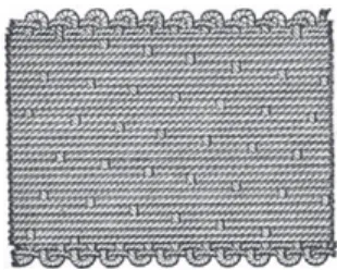 Fig. 16. Satin weave with 16 warp yarns floating over each weft yarn.