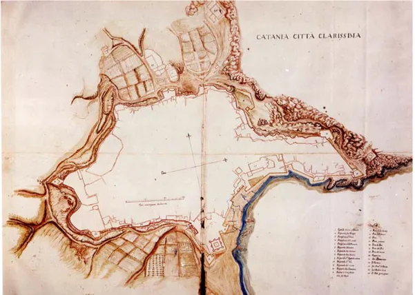 Fig. 3. Catania città clarissima, s.l. e s.d., in Francesco Negro e Carlo Maria Ventimiglia, Plantas 