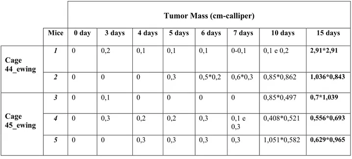 Tab. 1 Tumor volums 