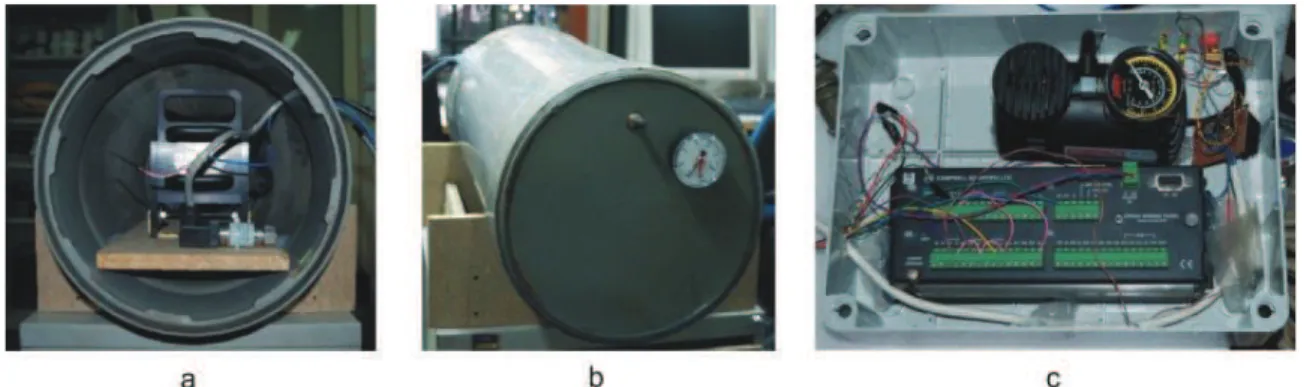 Figure  2.7  –  The  hyperbaric  chamber  made  from  a  PVC  pipe.  The  laser, 