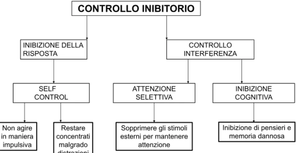 Figura 2. Controllo Inibitorio e sue componenti