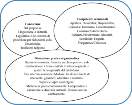 Fig. 1. Rappresentazione grafica delle competenze interculturali