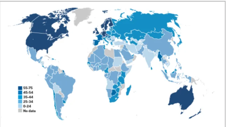 Fig. 1: Differenze globali nella Financial Literacy 