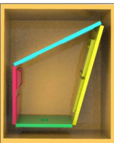 Fig. 7: Progettazione della scatola per nascondere la struttura distorta della stanza