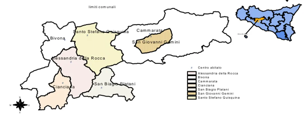 Fig.  7.1 - Localizzazione geografica 