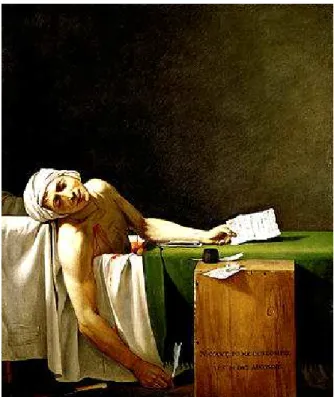 Fig.  17  -  J.L.  David,  La  morte  di  Marat,  (1793),  Bruxelles,  Musées  Royaux  des  Beaux-Arts