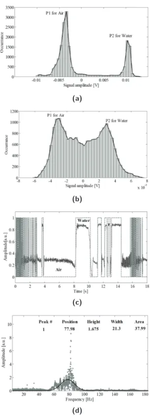 Fig. 1.10. Slug patterns characterization by signal analysis. For the delta computation,
