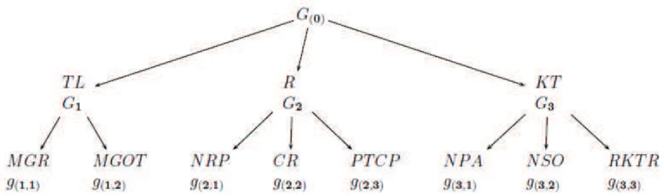 Figure 2.5: Hierarchical structure of criteria considered in the case study