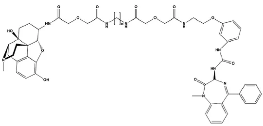 Figure 2.6. MOR-CCK 2  peptides. n=0 (d2) and n=2 (f2). 