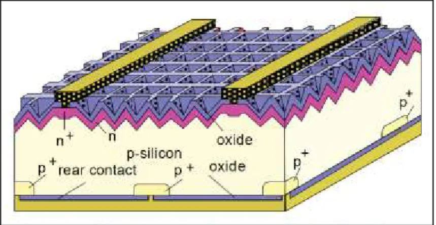 Fig. 2.1 PERL solar cell (image taken from Ref. [6]). 