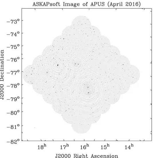 Figure 2.4: First image of ASKAP-12 at 36 beams. Notice the huge FOV.