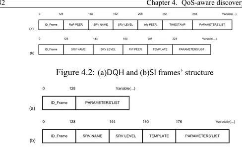 Figure 4.2: (a)DQH and (b)SI frames’ structure