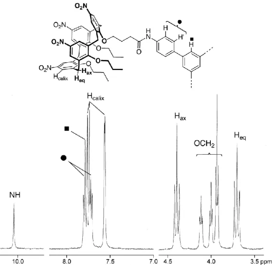 Figure 3. Sections of the  1 H NMR spectrum (500 MHz, 25 °C, [D6]DMSO) of C3  symmetric dendron 13 