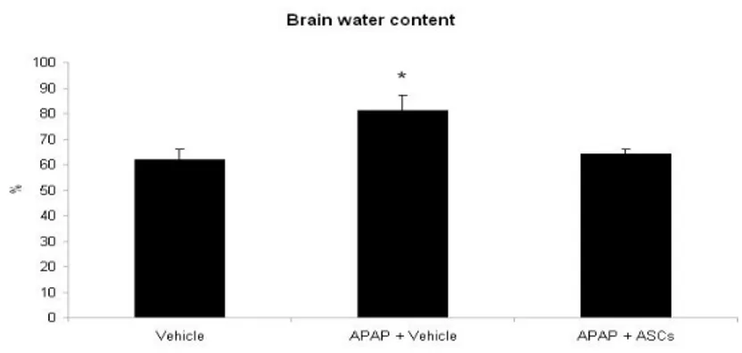 FIGURE 4. Brain water content 
