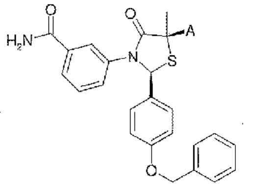 Figura 6. Derivati tiazolidinonici ad attività agonista dei recettori FSH. 