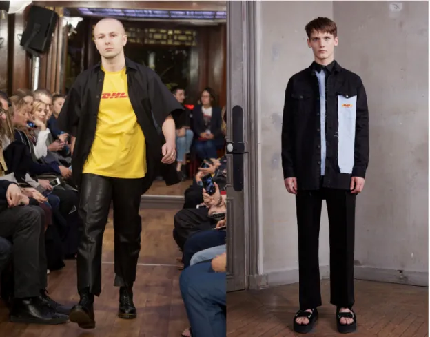 Figure 6: on the left: Vetements’ Spring/Summer 2016 collection © Kay-Paris Fernandes/Getty Images