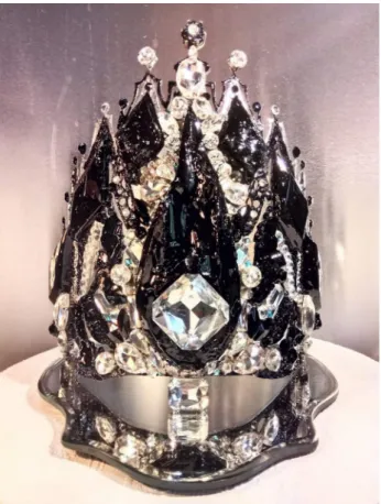 Figure 4: Crown of Miss Slovenia 2019, KUOLMi, Handmade Coal Jewelry