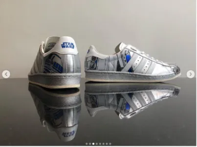 Figure 5: Lee Brown @refreshed.kicks, adidas Sneaker Custom: Star Wars Commission, September 5th 2019