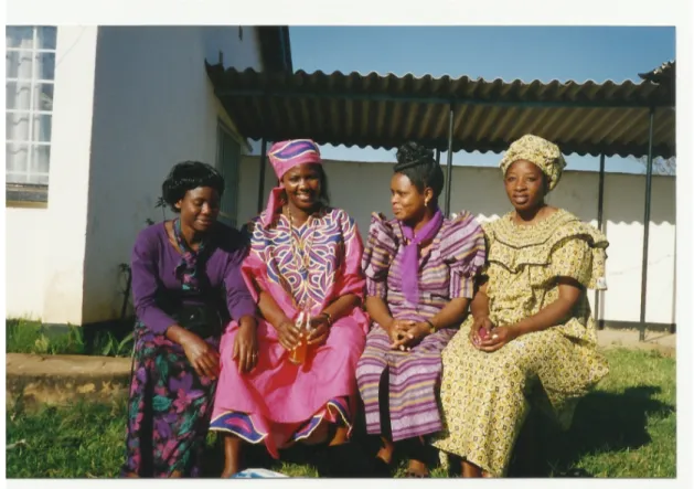 Figure 2: Four women at a party in Lusaka. Photo by Karen Tranberg Hansen 2002
