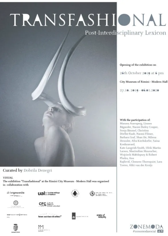 Figure 1: Poster of the exhibition in Rimini, with the picture of Ana Rajčević’s artwork