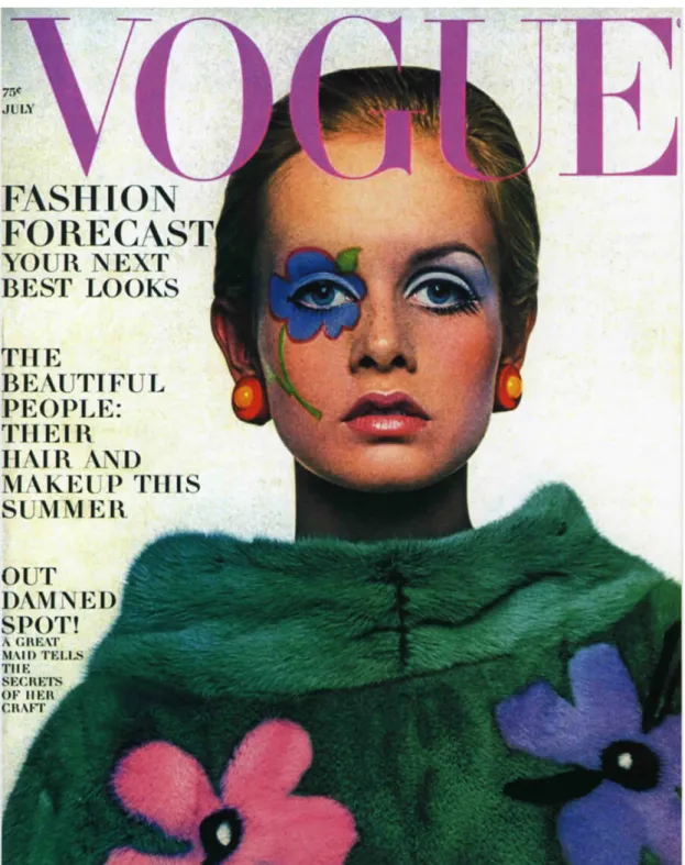 Figura 7 – Richard Avedon, Twiggy, Copertina di Vogue America, luglio 1967