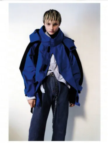 Figure 5 – A shirt and jacket from Gvasalia’s first collection for Balenciaga. Photography by Collier Schorr, fashion by Lotta Volkova.