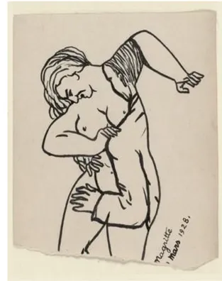 Fig.  1  –  René  Magritte,  L’Aube  désarmée,  1928,  Musée  Magritte,  Bruxelles 