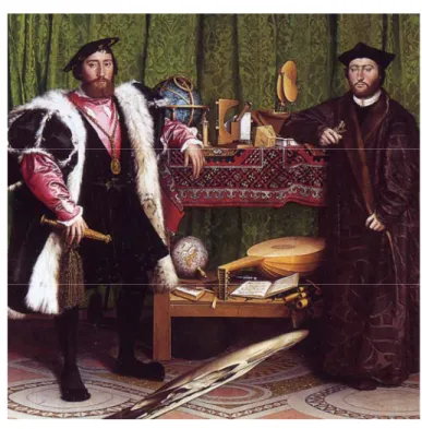 Fig. 3 – Hans Holbein il Giovane, I due ambasciatori,  1533, Londra, National Gallery