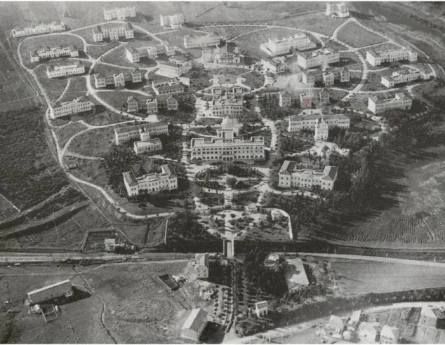 Fig. 2: L’Ospedale Psichiatrico Santa Maria della Pietà, Roma, in una veduta del 1914
