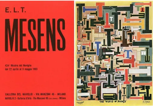 Fig. 6 – E.L.T Mesens, The World of Plenty, 1963, collage riprodotto nel catalogo della mostra 