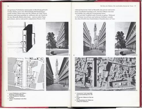Fig. 2: Colin Rowe e Fred Koetter, Collage City (come inclusa nella  versione in tedesco a cura di Bernard Hoesli per Birkhäuser), 1984 