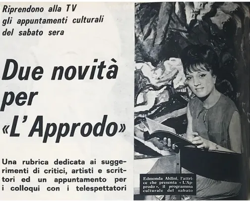 Fig. 2 – Due novità per «L’Approdo», “Radiocorriere”, 22-28 settembre 1963 