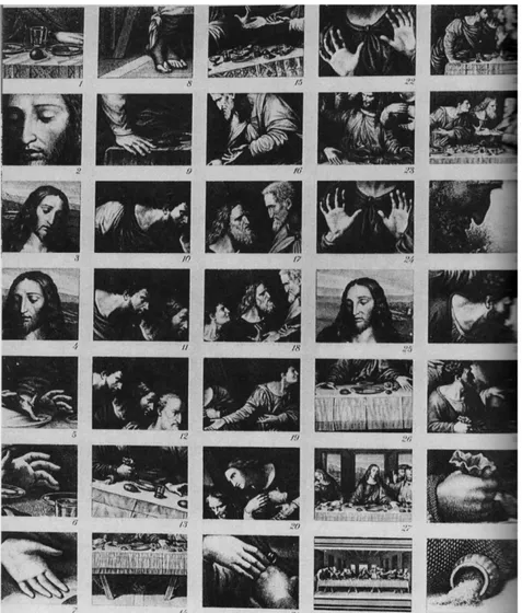 Fig. 4  Constantin A. Pepinashvili, Cinematizzazione dell’Ultima Cena di Leonardo  dall’incisione di Raffaello Morghen, 1934 (dettagli)
