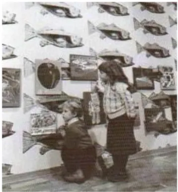 Fig. 5 Andy Warhol, Paintings for Children, 1983. Veduta della mostra alla Galerie Bruno Bi- Bi-schofberger, Zurigo
