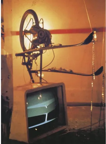 Fig. 4 Wolf Vostell, Omaggio a Venezia, Electonic de-coll-age-happening.  Room 1959-1968, dettaglio