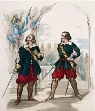Figura 2 – Incisione: Joseph Staudigl (Giorgio) e Johann Baptist Pischek (Riccardo), I 