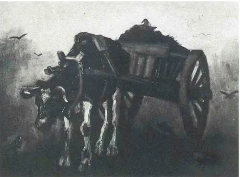 Fig.  1  –  Vincent  van  Gogh,  Cart  with  Black  Ox  (The  Ox-Cart),  olio,  1884,  Portland,  Oregon (USA), Portland Art Museum