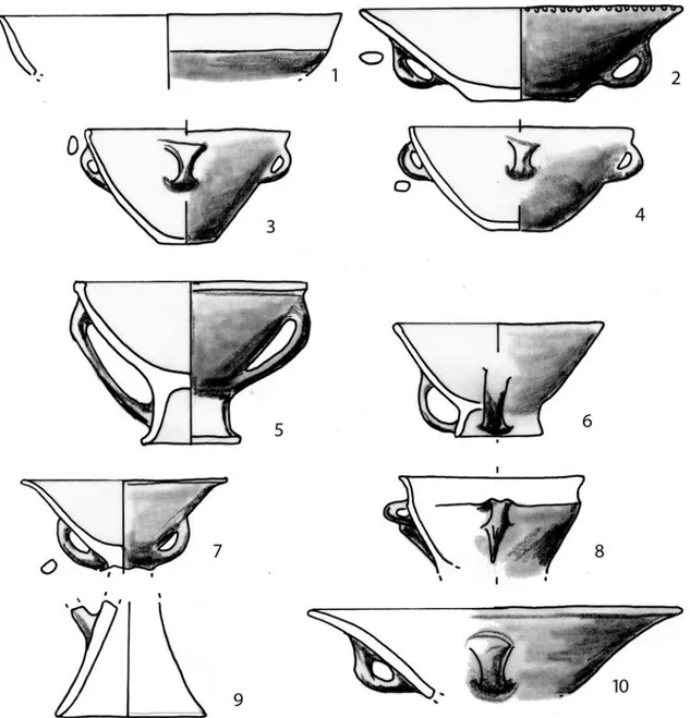 Fig. 3. Mursia. Settore B. Rielaborazione grafica delle principali categorie vascolari