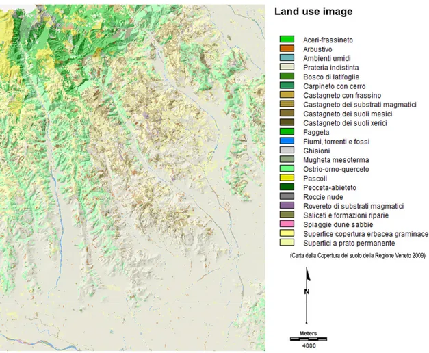 Fig. 9: Raster image of hypotetical Land use. 