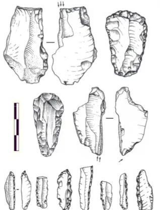Fig. 6 – Badiali: industria Gravetto-epigravettiana  Fig. 7 – Consuma 2: industria dell’epigravettiano  finale