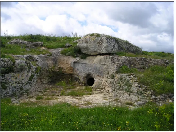 Fig. 4. La tomba IV al termine degli scavi. 